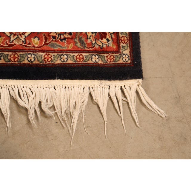Textile Persian Kashan Style Hand Tied Rug — 31" x 55" For Sale - Image 7 of 18