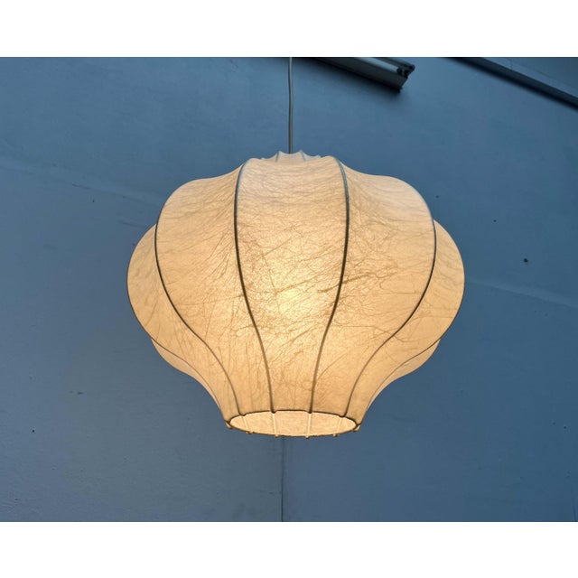 Mid-Century Modern Cocoon Pendant Lamp by Friedel Wauer for Goldkant Leuchten, 1960s For Sale - Image 6 of 18