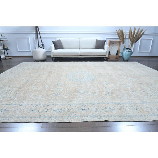 Vintage Persian Hand-Knotted area rug is a semi-antique vintage area rug. The '70s Eastern region of Anatolian's unique...