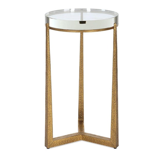 Not Yet Made - Made To Order Modern Gold Accent Table For Sale - Image 5 of 7