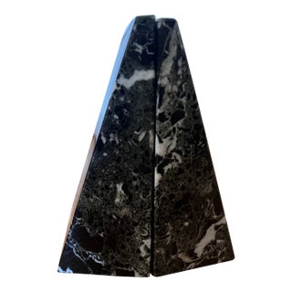 Vintage Polished Marble Bookends For Sale