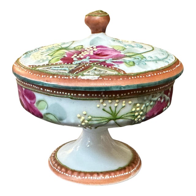 Japanese Morimura Bros. Maple Leaf Nippon Trinket Box, 1891-1911 For Sale