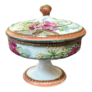 Japanese Morimura Bros. Maple Leaf Nippon Trinket Box, 1891-1911