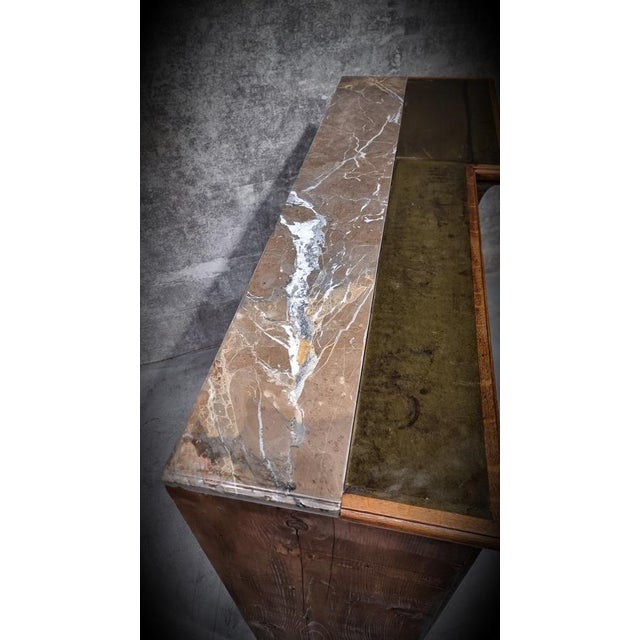 Antique Oak Apothecary Drawer Cabinet, 1900s For Sale - Image 10 of 18