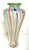 Vintage Hanson & Kastle Signed Striped Art Glass Vase For Sale - Image 4 of 4