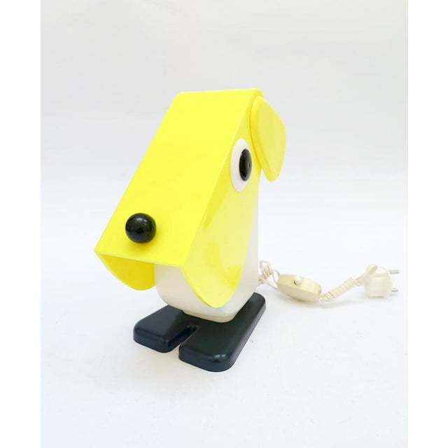 Plastic Space Age Rufus the Dog Table Lamp by Fernando Cassetta for Tacman, 1970s For Sale - Image 7 of 11