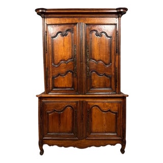 Louis XV Two-Part Buffet in Cherry and Walnut, 1900s For Sale