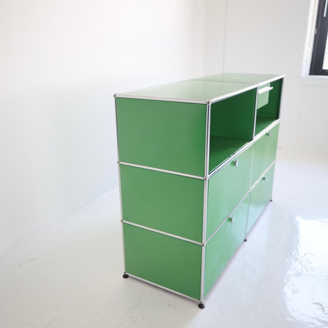 Green Early Usm Haller Cabinet For Sale - Image 8 of 11
