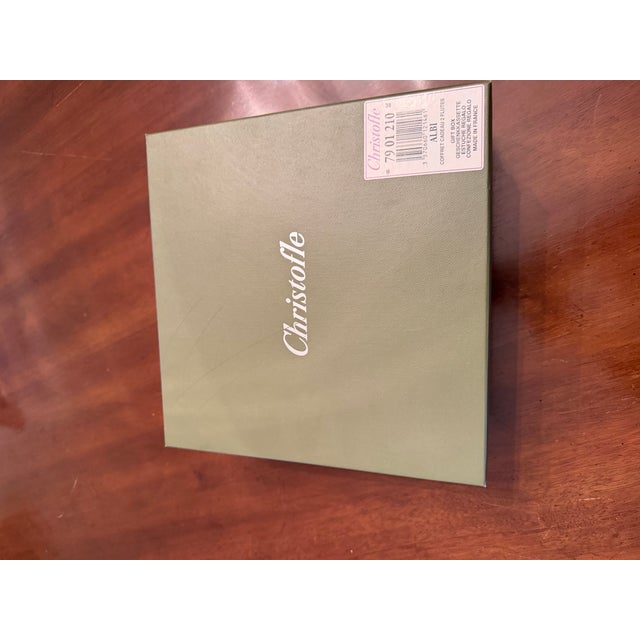 Glass Modern Christofle Albi Coffret Cadeau 2 Flutes with Gift Box For Sale - Image 7 of 11