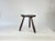 Vintage Brutalist Rustic Carved Wood Tripod Stool, France, 1930s For Sale - Image 12 of 12
