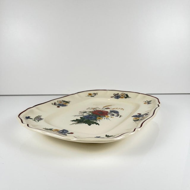20th Century Rectangular Dish Agreste from Sarreguemines, 1940s For Sale - Image 3 of 10