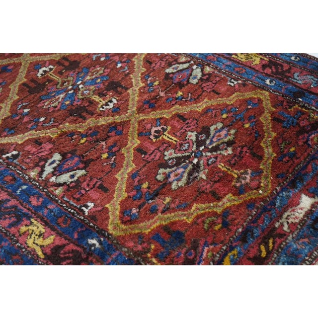 Textile Antique Karajeh Heriz Rug 3'0'' X 9'7'' For Sale - Image 7 of 9