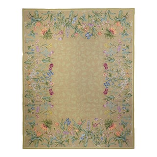 French Aubusson Design Rug 8'0" X 10'0" For Sale