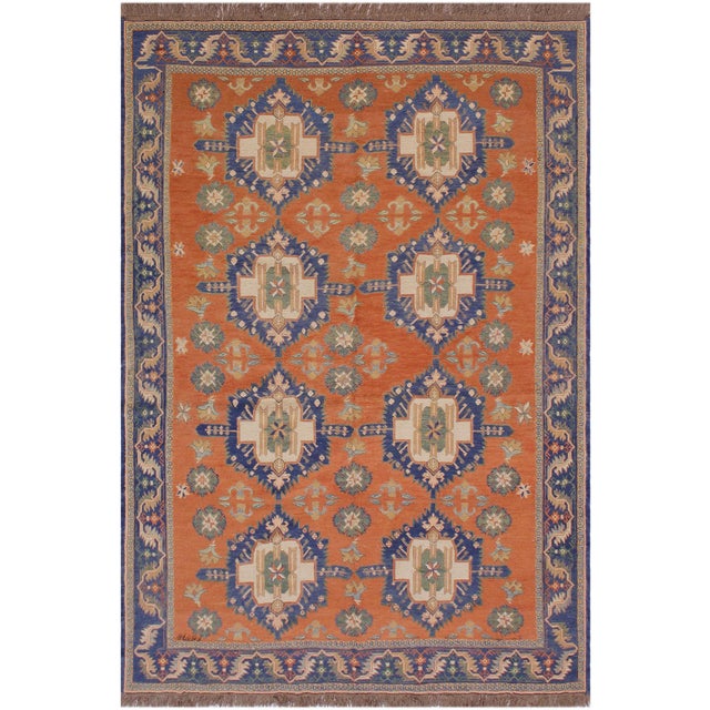 1960s Tribal Soumakh Wool Rug - 6'7" X 9'2" For Sale - Image 11 of 11