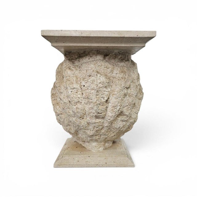Shell-Shaped Console or Table Base with Glass Top by Magnussen Ponte For Sale - Image 11 of 16