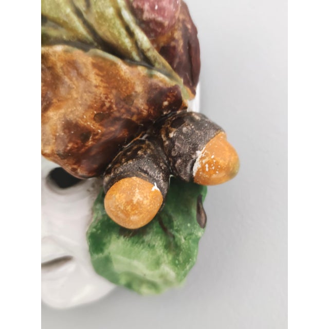 Ceramic Vintage Earthware Commedia Mask attributed to Eugenio Pattarino, Florence, 1960s For Sale - Image 7 of 9