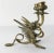 Italian Mid-Century Double Dragon Bronze Candle Holder For Sale - Image 4 of 10