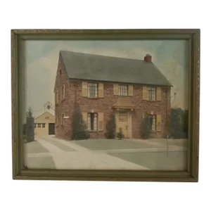 Colorized Brick House Print