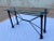 Mid-Century Modern Rectangular Wrought Iron & Glass Console Sofa Table For Sale In Denver - Image 6 of 13