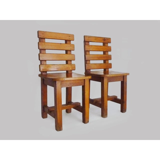 Vintage Oak Chairs, 1970s, Set of 2 For Sale - Image 10 of 10