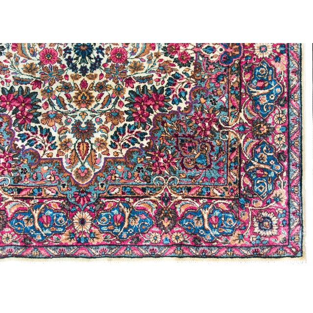 Early 20th Century Persian Kirman Rug For Sale - Image 4 of 16