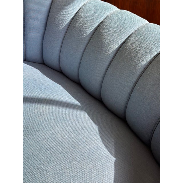 Blue Danish Banana Sofa For Sale - Image 8 of 8