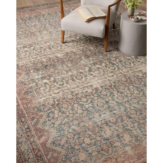 Blue Angela Rose x Loloi Aubrey Rug Ocean / Spice 2'-0" x 5'-0" Accent Rug For Sale - Image 8 of 8