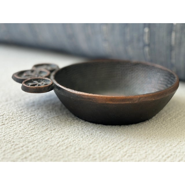 Copper Mid-Century Brutalist Cast Copper Vide Poche / Catch All For Sale - Image 8 of 12