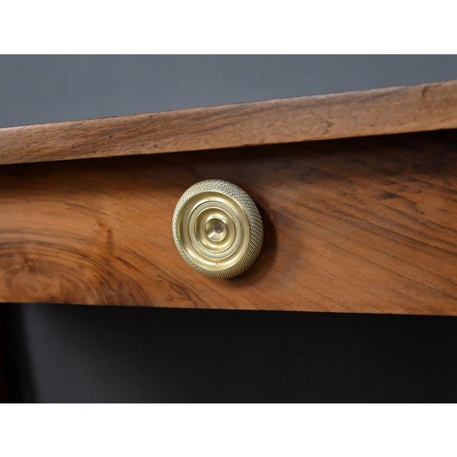 Wood Empire Walnut Console Table, Early 19th Century For Sale - Image 7 of 18
