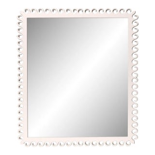 Fleur Home Carnival Gras Rectangle Mirror in Frosted Petal, 38x49 For Sale