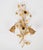 1960s Italian Florentine Gilt Metal Floral 2-Light Wall Sconce With Crystals For Sale - Image 9 of 10