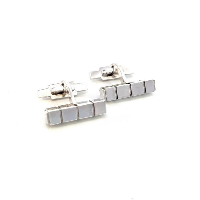 1990s Pair of Georg Jensen Estate Mens Cufflinks Sterling Silver GJ29 For Sale - Image 12 of 12