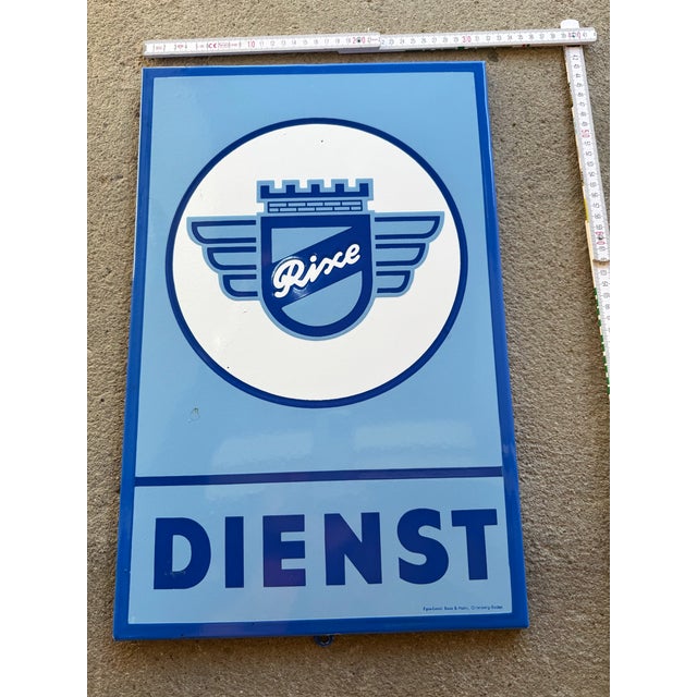 Vintage Enamel Sign, 1950s! For Sale - Image 4 of 7