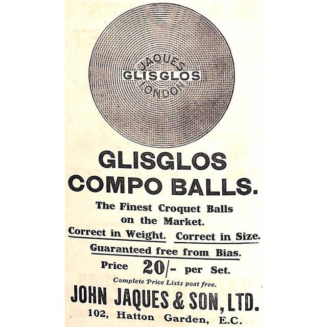 Paper "Modern Croquet Tactics: Together With the Laws" 1912 Locock, c.d. For Sale - Image 7 of 9