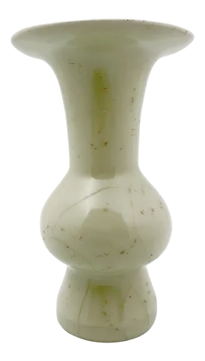 Early 20th Century Chinese Celadon Guan Yao Gu Vase