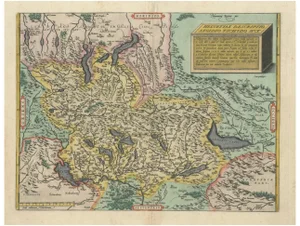 Map of Switzerland by Ortelius, 1584