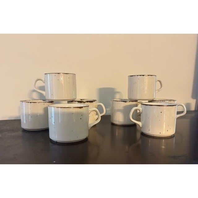 Vintage J&G Meakin Lifestyle oven-to-tableware English country farmhouse speckled stoneware dinnerware set. Made in...