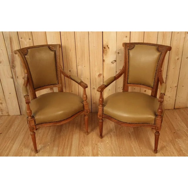 Set of Vintage 18th Century Louis XVI Armchairs For Sale - Image 11 of 11