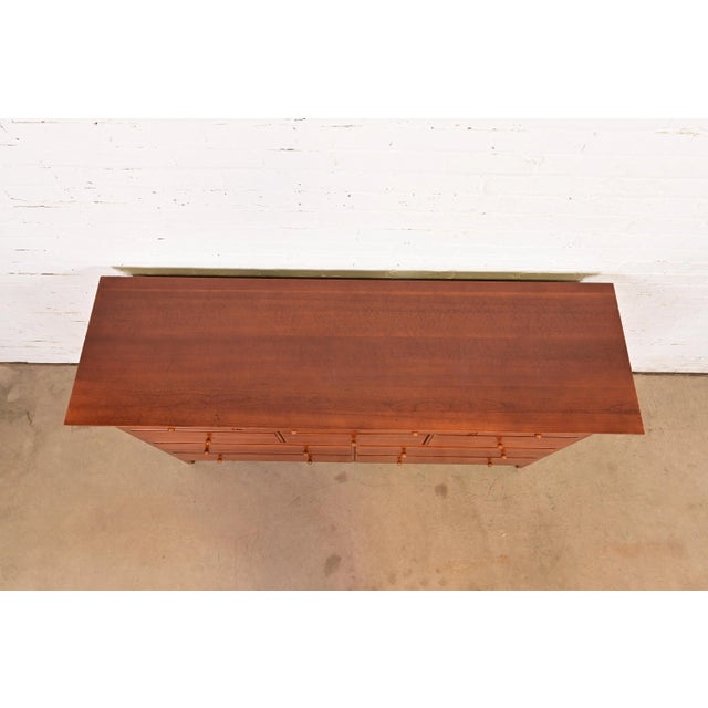 Thomasville Arts & Crafts Shaker Cherry Wood Dresser or Credenza For Sale - Image 10 of 13