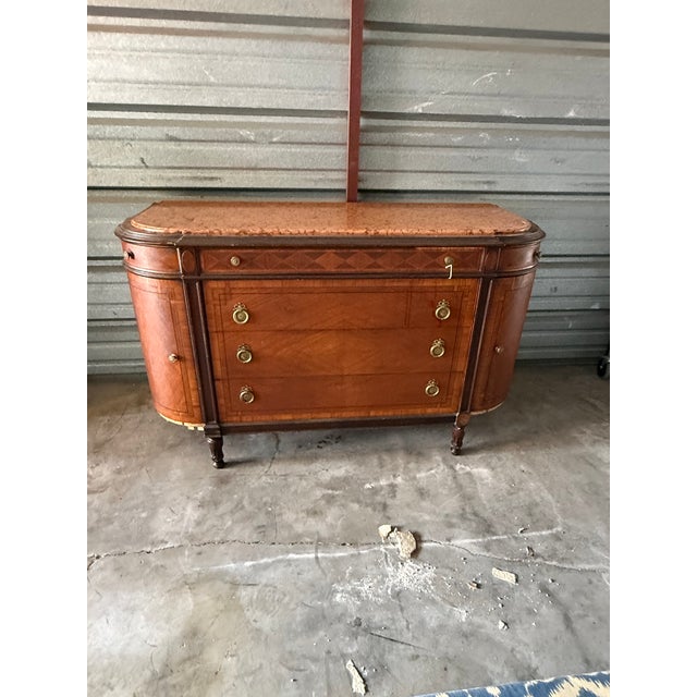 Late 19th Century French Belle Époque Louis XV Revival Bombe Marble-Top Chest For Sale - Image 13 of 18