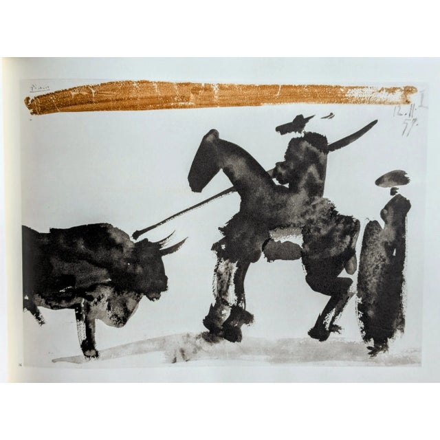 Pablo Picasso Pablo Picasso, Before the Thrust IV, 1961, Graphic Print on Vellum For Sale - Image 4 of 4