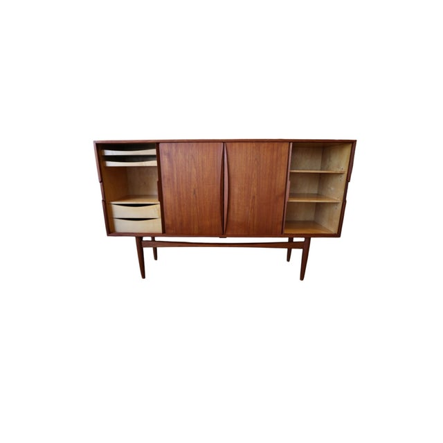 Danish Sideboard in Teak with Sliding Doors, 1960s For Sale - Image 4 of 16