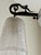 Black Early 20th Century Art Deco Signed Muller Frères Lunéville Wrought Iron Chandelier With Frosted Glass Shades For Sale - Image 8 of 12