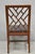 Vintage Hollywood Regency Faux Bamboo Lattice Dining Chair by Century - Set of 4 For Sale - Image 13 of 15