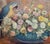 Montague Hall –Exotic Parrots and Floral Still Life – Early 20th Century Oil Painting For Sale In Los Angeles - Image 6 of 12