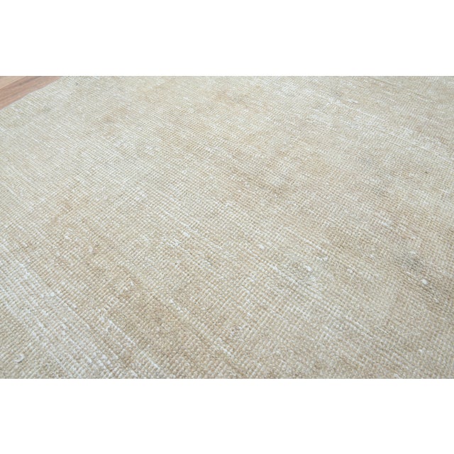 Islamic 1970s Vintage Handmade Wool Cotton Beige Runner Rug For Sale - Image 3 of 11