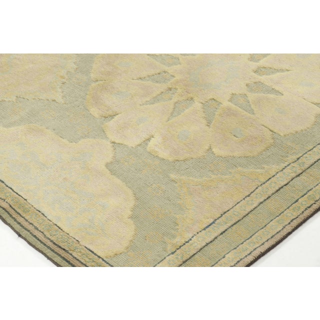 Traditional Antique 20th Century Turkish Hereke Rug in Soft Pastel Medallions - Rug & Kilim For Sale - Image 3 of 9