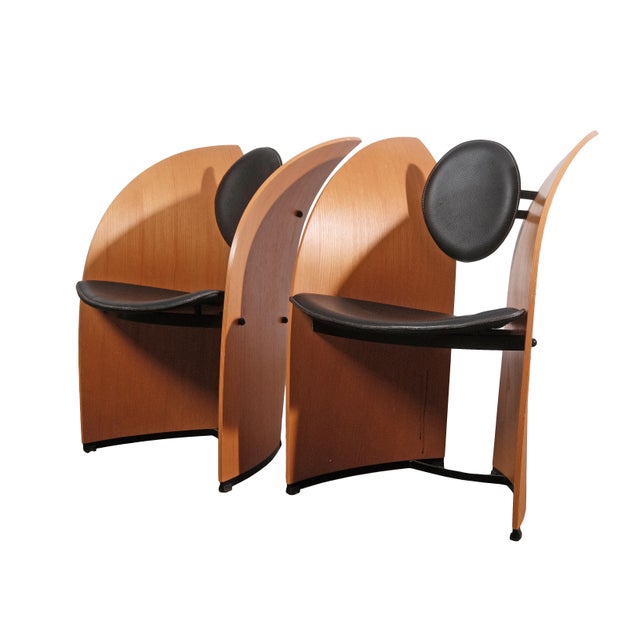 Postmodern Pair of “Sevilla” Style Postmodern Armchairs Circa. 1990s For Sale - Image 3 of 5