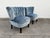 Blue 1940s Pair of Lounge Chairs Attributed to Otto Schultz for Jio Mobler For Sale - Image 8 of 12