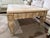 Contemporary Bernhardt Lightwood Crackle Finish and Marble Top Coffee Table For Sale - Image 3 of 4